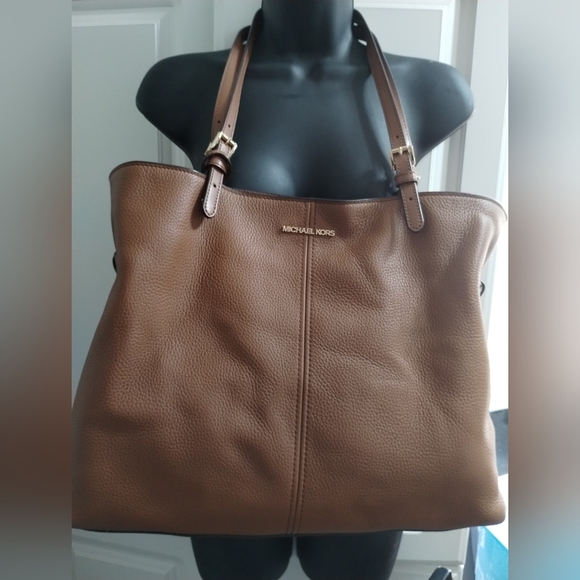 Michael Kors Handbags - Michael Kors Brown Leather Tote Bag
